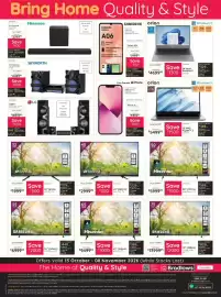 Bradlows catalogue Page 8: Hisense 50" UHD Smart TV €5.999,95, Hisense 65" UHD 4K TV €9.499,95