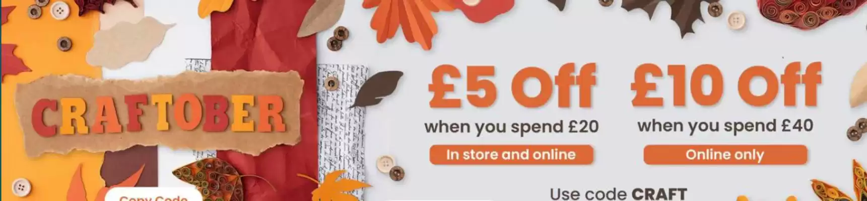 Hobbycraft (valid until 2-11)