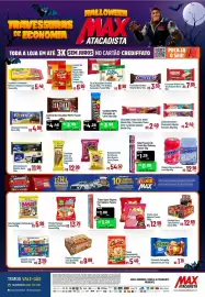 Encarte Max Atacadista Página 2: Clac - pipoca caramelizada €5,49, Snickers - chocolate original barra €3,59