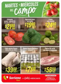 Folleto Soriana Híper Página 1: Solo - jitomate guaje / saladette €21,80, Hass - aguacate hass €19,80