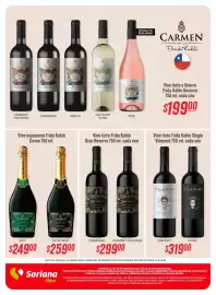 Folleto Soriana Híper Página 11: Extra - espumante brut €259,00, Frida - vino tinto y blanco kahlo reserva €199,00