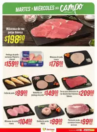 Folleto Soriana Híper Página 4: Fajita de pollo €99,00, Milanesa de res pulpa blanca €198,90