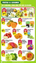 Folheto Pingo Doce semana 42 Página 2: A+ - manga pronta a comer €3,99, Nacional - maca golden das serras €1,49