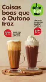 Folheto Pingo Doce semana 42 Página 3: Com - galao com caramelo €1,29, Com - chocolate quente com chantilly €1,29
