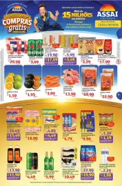 Encarte Assaí Atacadista Página 1: Palmeira - flocao de milho €1,39, Cenoura €3,99