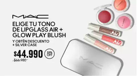 Catálogo MAC Cosmetics Página 2: Elige tu tono de lipglass + glow play blush €44.990,00