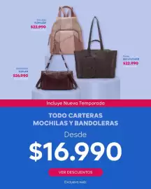 Catálogo Sei Página 2: Mochila achillee €22.990,00, Bandolera €26.990,00
