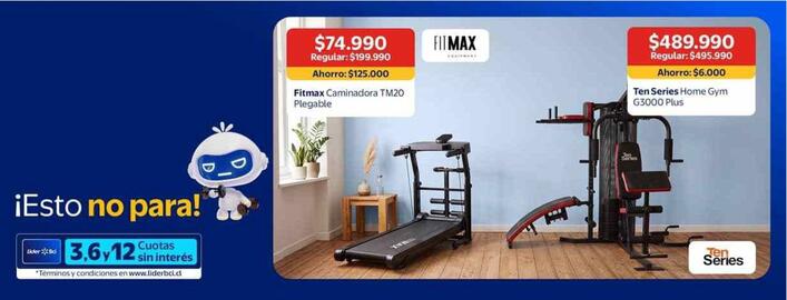 Catálogo Lider Página 8: Home gym g3000 plus €489.990,00, Fitmax cominadora tm20 plegable €125.000,00