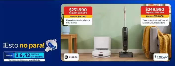 Catálogo Lider Página 6: Xiaomi - aspiradora robot h40 blanco €48.000,00