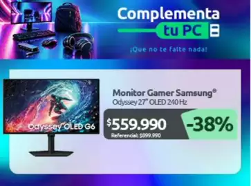 Catálogo PC Factory Página 1: Samsung - monitor gamer €559.990,00