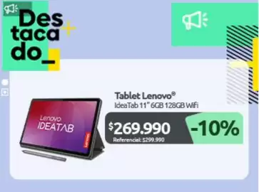 Catálogo PC Factory Página 7: Lenovo - tablet €269.990,00