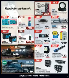 Repco catalogue Page 11: GME GPS Personal Locator Beacon €399,00, GME VHF Marine Radio €235,00