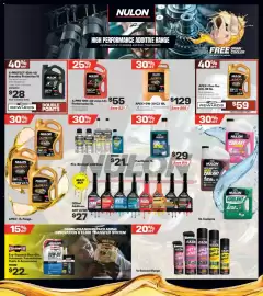 Repco catalogue Page 4: Nulon Apex+ 0W-30 C2 €129,00, Nulon X-Protect 15W-40 Everyday Protection €28,00