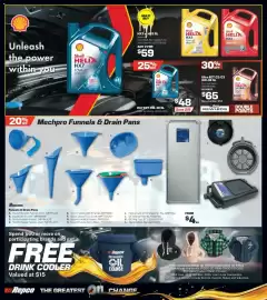 Repco catalogue Page 6: Shell Helix Ultra 0W-30 €65,00, Shell Helix HX5 €59,00