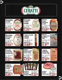 Catálogo Supermercado Dalben semana 42 Página 24: Presunto cru ceratti fatiado €27,90, Salame italiano ceratti €13,99