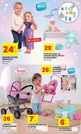 Catalogue Stokomani page 3: Coffret poupon et sa peluche €26,99, Landau pour poupon €26,99