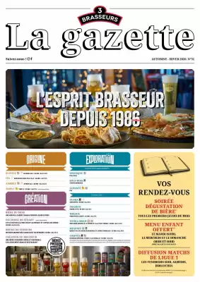 Les 3 brasseurs (valable jusqu'au 28-02)