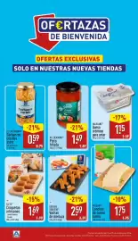 Folleto ALDI Página 1: All Seasons Pisto fritada €1,49, Golden Seafood varitas de merluza €2,59