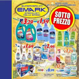 Volantino Supermercati Emark Pagina 1: OFFERTE VALIDE SUPERMERCATI EMARK MAXI SPECIALISTI DELLA SPESA DAL 15 OTTOBRE AL 1