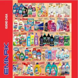 Volantino Supermercati Emark Pagina 4: Lavaggi assortiti Perlana €3,49, Vernel detersivo €2,99