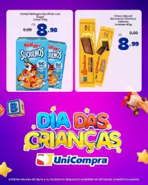 Catálogo Unicompra Página 12: Choco Biscuit Bauducco Diversos Sabores €8,99, Cereal Kellogg's Sucrilhos Low Sugar €8,98