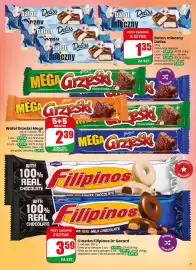 Dino gazetka tydzień 42 Strona 7: Ciastka Filipinos Dr Gerard €3,59, Wafel Grześki Mega €2,39