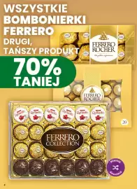 Dino gazetka tydzień 42 Strona 8: WSZYSTKIE BOMBONIERKI FERRERO DRUGI, FERRERO ROCHER PERSERO ROCHER TAŃSZY PRODUKT 70%