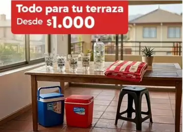 Catálogo Super Bodega a Cuenta Página 1: Todo para tu terraza €1.000,00
