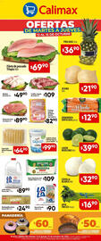 Folleto Calimax Página 2: Sun Land Pechuga natural sin hueso charola €82,90, Papa Hash Brown Pennant €64,90