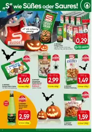 Spar Flugblatt woche 42 Seite 8: S-Budget Knabbermix €1,49, S-Budget Party Nüsse €1,59