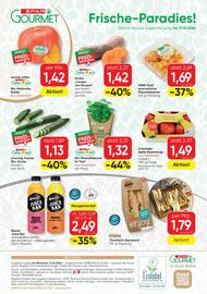 SPAR Gourmet Flugblatt woche 42 Seite 8: Spar Natur pur Bio-Hokkaido Kürbis €1,42, Spar Natur pur Bio-Kürbis Langer €1,42