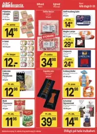 ABC Lavpris tilbudsavis uge 42 Side 4: Kohberg Boller €12,98, Delika Bacon €34,98