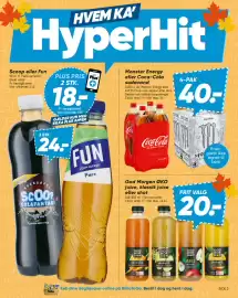 Bilka tilbudsavis uge 42 Side 3: God Morgen ØKO juice / klassisk juice / shot €20,00, Coca‑Cola sodavand (4-pak) €40,00