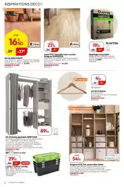 Catalogue Weldom page 6: Spaceo Etagère KUB 2x4 cases effet chêne €54,90, Artens Sol stratifié MALTE €16,50