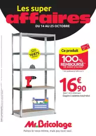 Catalogue Mr Bricolage page 1: Étagère 5 tablettes bois/métal €16,90