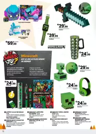 Catalogue JouéClub page 10: Minecraft réveil creeper icon €29,99, Minecraft lampe épée en diamant €29,99
