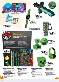 Catalogue JouéClub page 10: Minecraft réveil creeper icon €29,99, Minecraft lampe épée en diamant €29,99