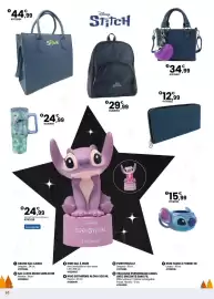 Catalogue JouéClub page 8: Veilleuse personnage angel avec enceinte sans fil €24,99, Stitch grand sac cabas €44,99
