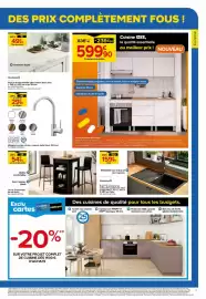 Catalogue Castorama page 7: GoodHome Plan de travail stratifié effet marbre blanc Izee €49,90, GoodHome Évier €159,90