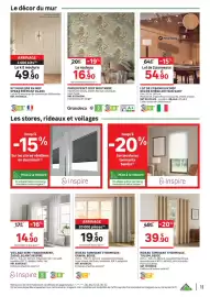 Catalogue Leroy Merlin page 11: ERWIN RIDEAU TAMISANT THERMIQUE €19,90, RIDEAU TAMISANT THERMIQUE, TULUM, BEIGE €39,90