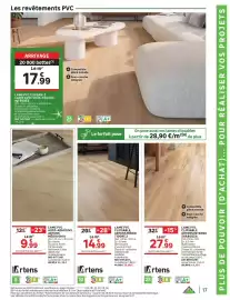 Catalogue Leroy Merlin page 17: ARTENS LAME PVC AUTO-ADHÉSIVE MÉDIO OHIO €22,28, Artens Lame PVC Clipsable €29,68