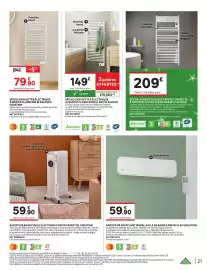 Catalogue Leroy Merlin page 21: ESSENTIEL EQUATION RADIATEUR BAIN D'HUILE ÉLECTRIQUE 2 000 W €59,90