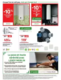 Catalogue Leroy Merlin page 22: Sauter KIT VMC SIMPLE FLUX AUTORÉGLABLE €119,00, SAUTER Cangar €1,00