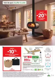 Catalogue Leroy Merlin page 3: 1 Voici de quoi chauffer la salle Jusqu'à -20% Sur une sélection de poêles(5) 17 Jusqu'à -10%