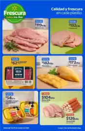 Folleto Walmart semana 42 Página 3: Filete de tilapia €104,00, Chuleta ahumada €132,00