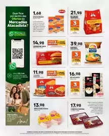 Folheto Mercadão Atacadista semana 42 Página 3: Lasanha perdigão €11,98, Pão de queijo €16,98