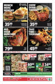 KwikSpar catalogue Page 4: Whole Roast Chicken €79,00, Take Two Thursday €45,00