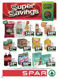 Spar catalogue Page 1: Helios Pure Sunflower Oil €134,99, Pampers Diapers or Pants Value Pack Assorted €199,99
