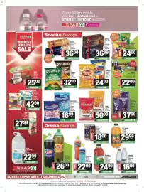 Spar catalogue Page 5: Truda Pretzels Assorted €50,00, Willards Cheese Curls or Flings Assorted €24,00