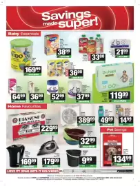 Spar catalogue Page 7: Rhodes Squish Pouches Assorted €33,00, SaveMor Dog Food Assorted €134,99